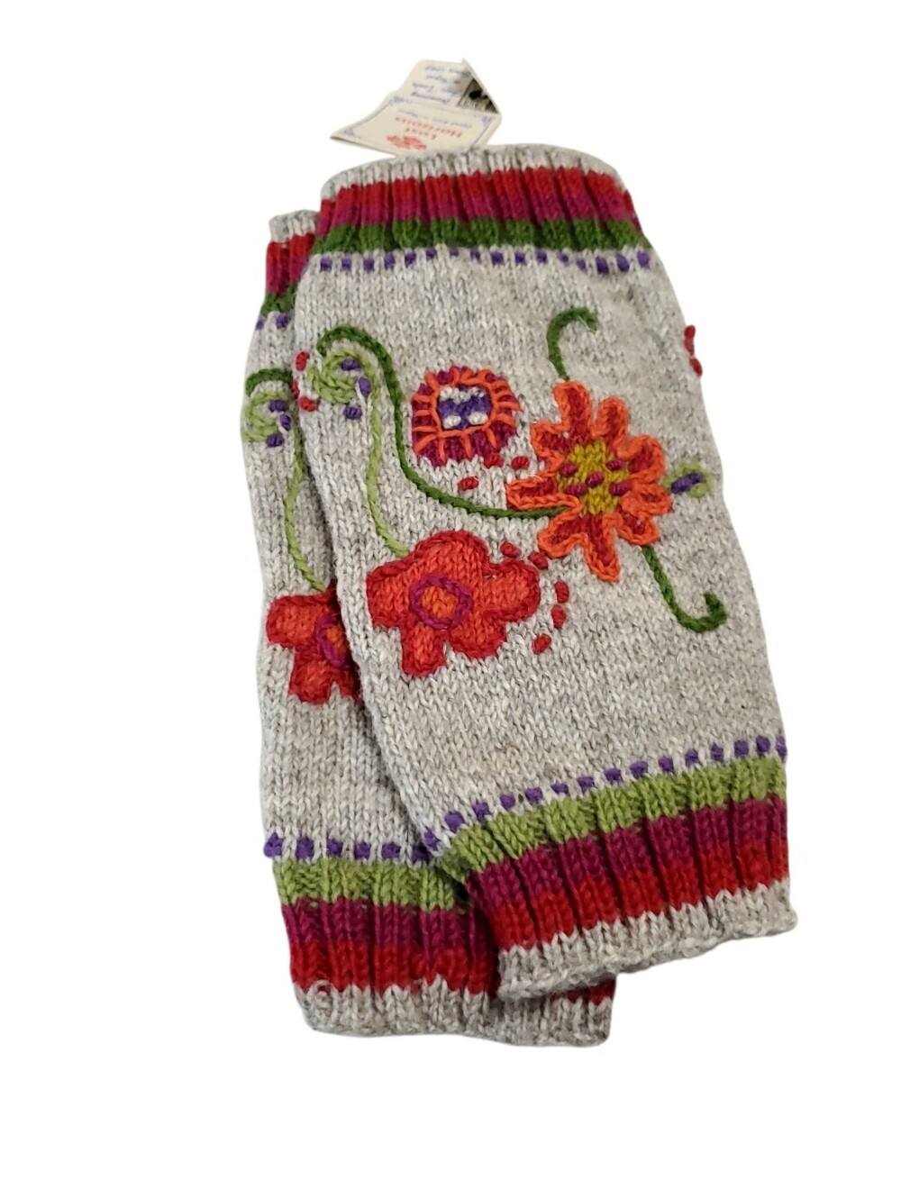 NWT LOST HORIZONS 100% Wool Boot Leg Warmers Cozy Boho